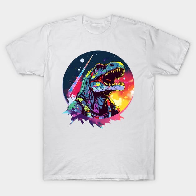 space dino T-Shirt by piratesnow